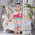 Nuevo vestido de la muchacha personalizada 2-16 años Baby Girls Pattens Summer Style Floral Print algodón Casual niñas vestido de fiesta niños